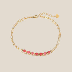 Garnet Fußkette