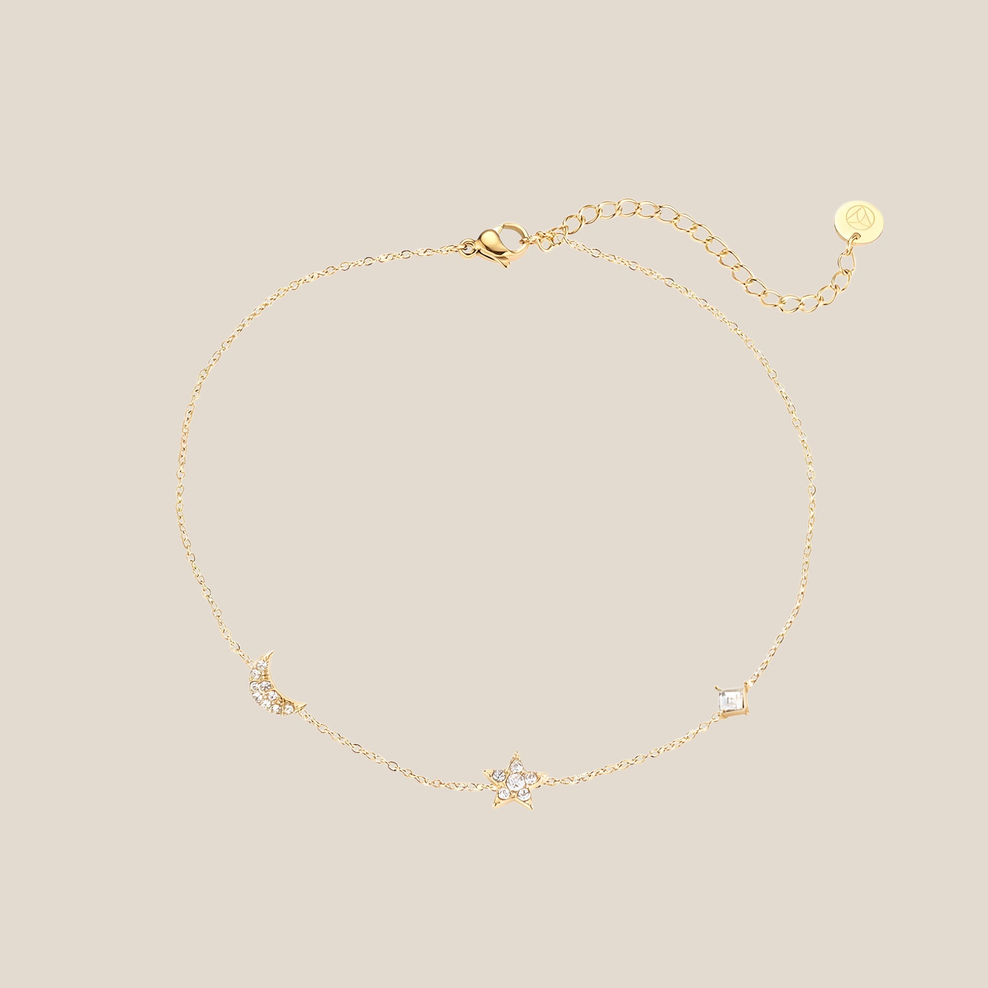 3 Nightsky Shapes Fußkette