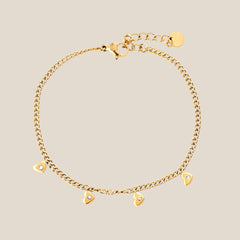 Mini Hearts With Diamond Armband