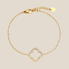 Diamond Lucky Flower Armband