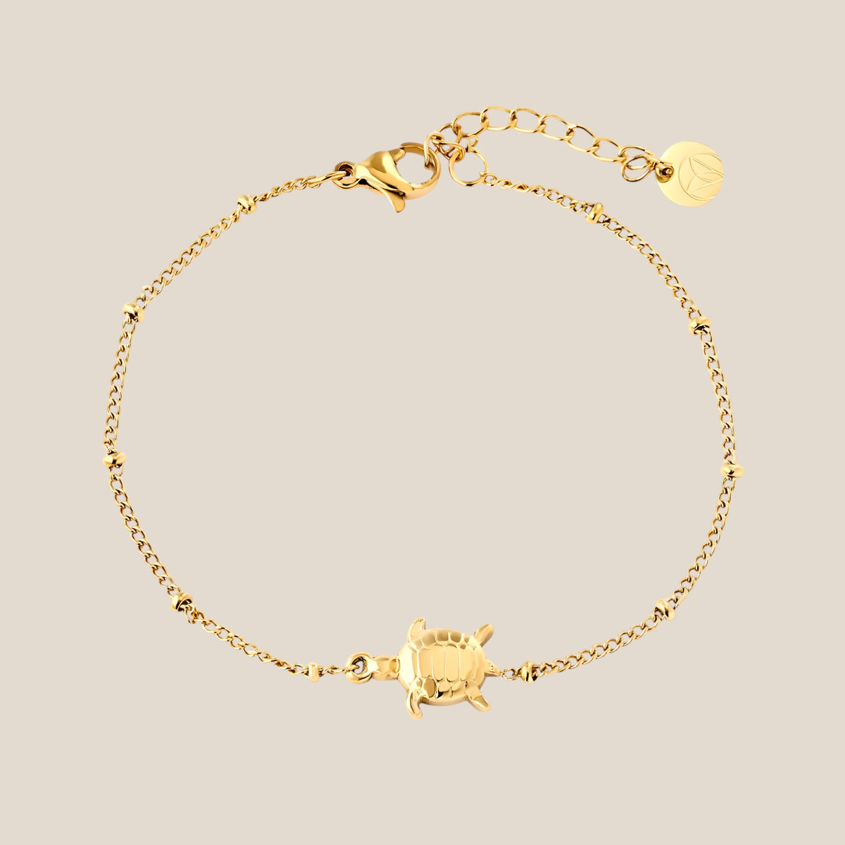 One Turtle Edelstahl Armband