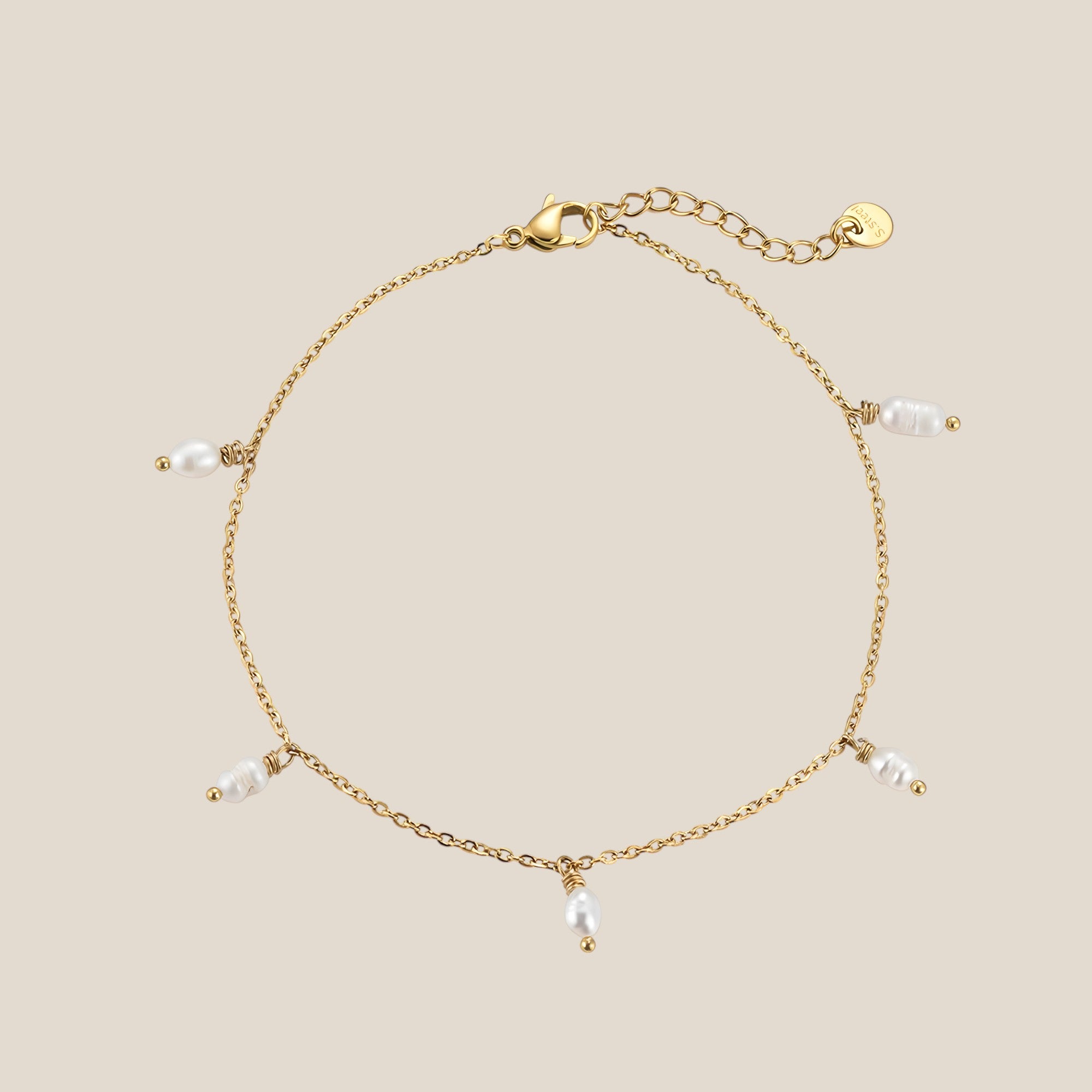 Gloria Hanging Pearls Fußkette