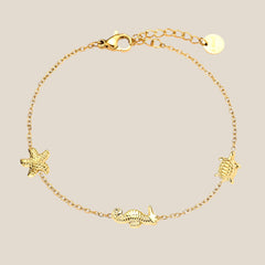 Seahorse Turtle Seastar Armband