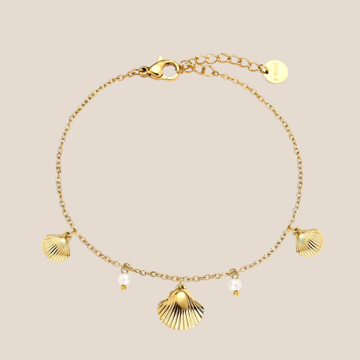 Pearl Small Shells Armband