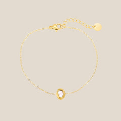 Shining Mother Of Pearl In Oval Frame Armband