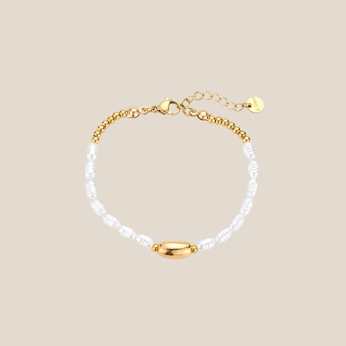 Pearly Bounty Edelstahl Armband