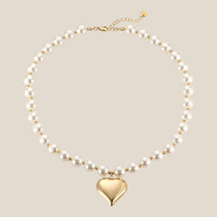 Noble Heart & Pearls Halskette