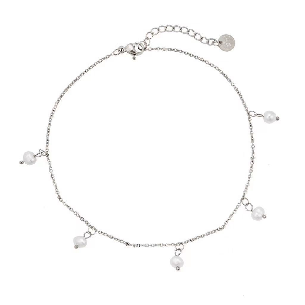 5 Pearl Fußkette