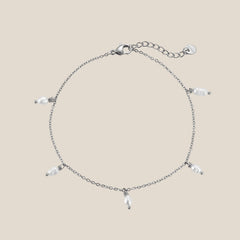 Gloria Hanging Pearls Fußkette