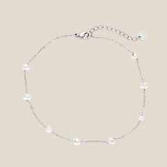 8 Pearl Fußkette
