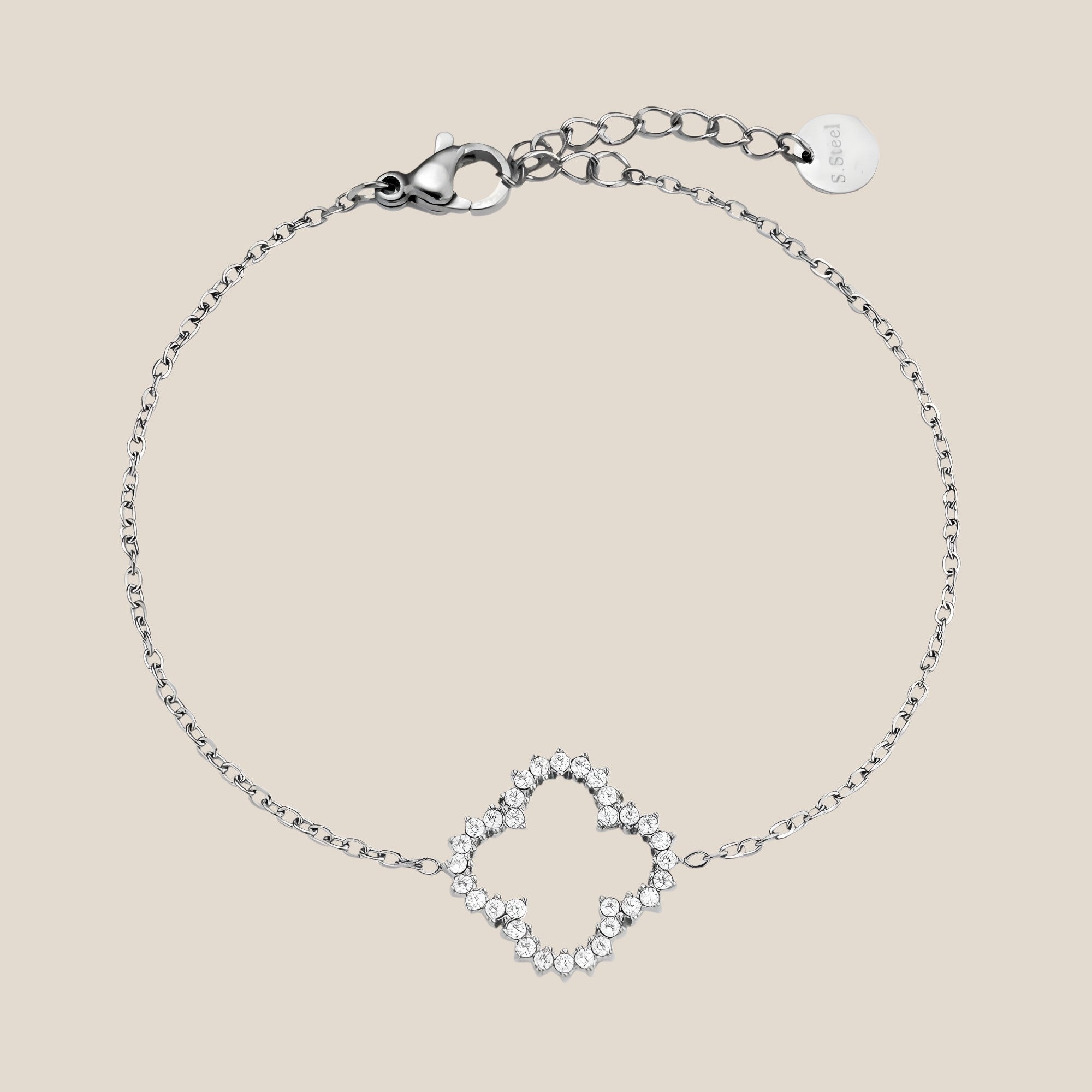 Diamond Lucky Flower Armband