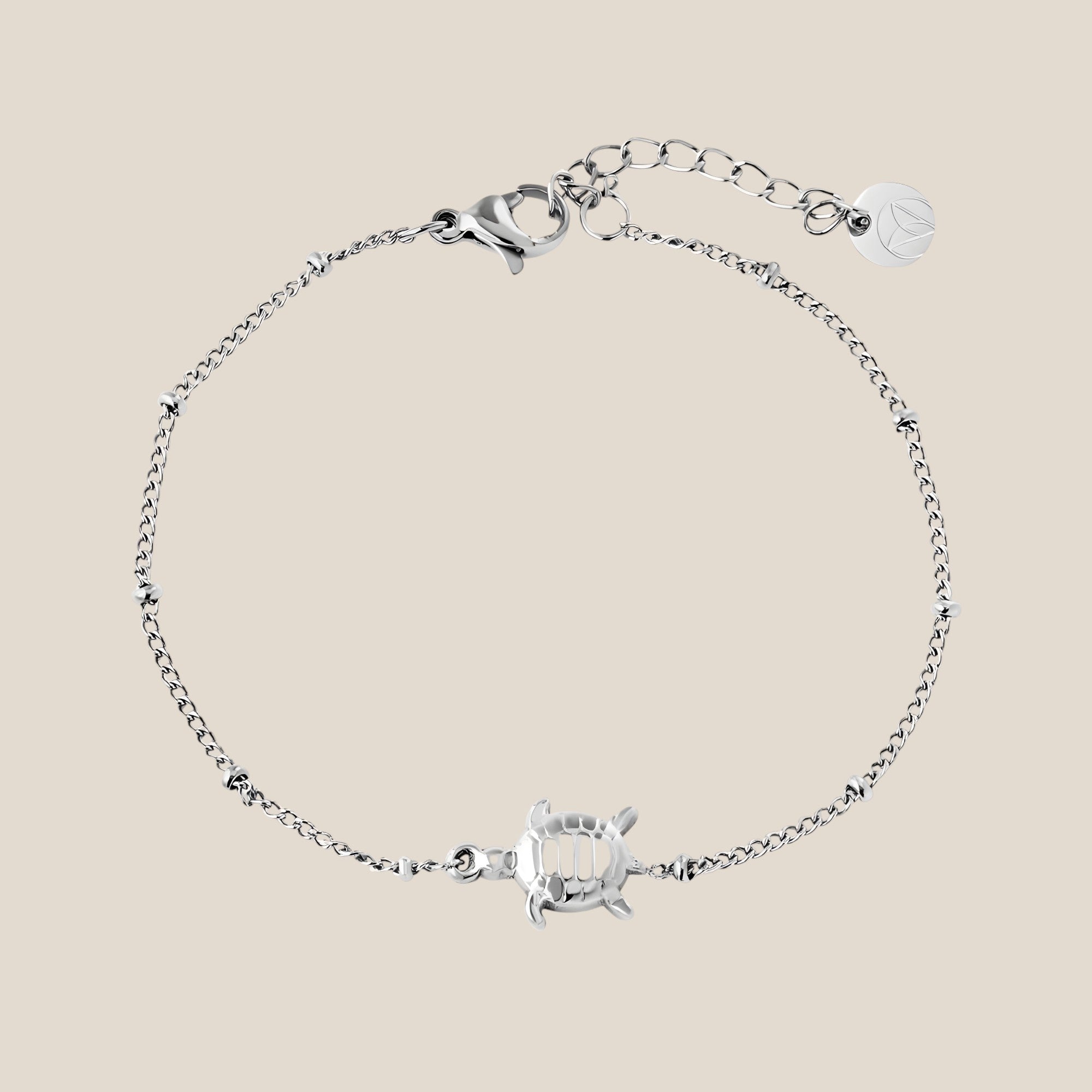One Turtle Edelstahl Armband