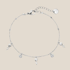 Mini Flower And Diamond Armband