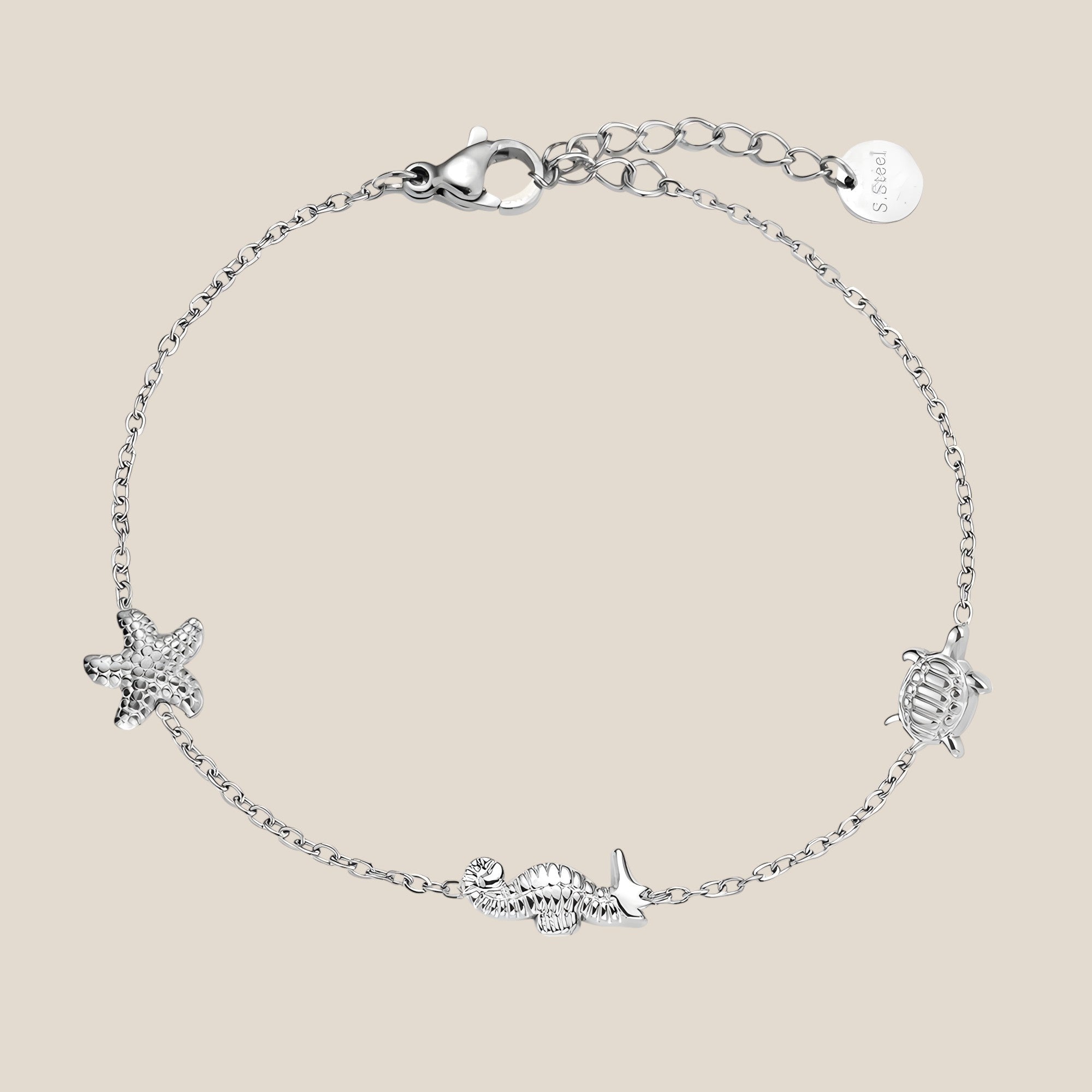 Seahorse Turtle Seastar Armband