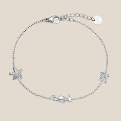 Seahorse Turtle Seastar Armband