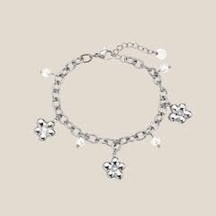Pearl Flower Diamond Armband