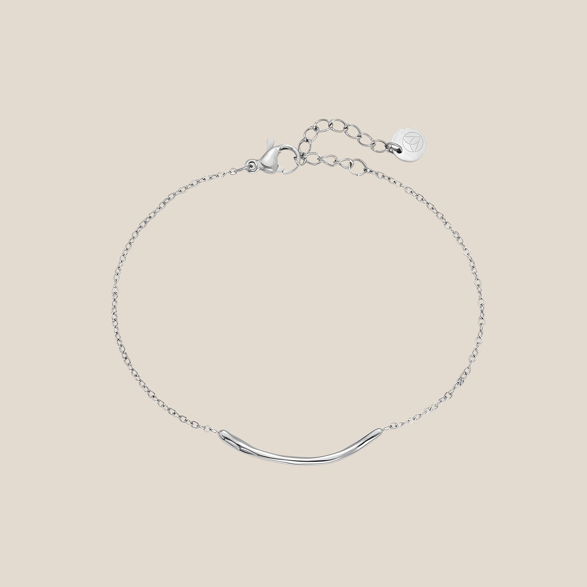 Thin Smile In Thin Chain Armband