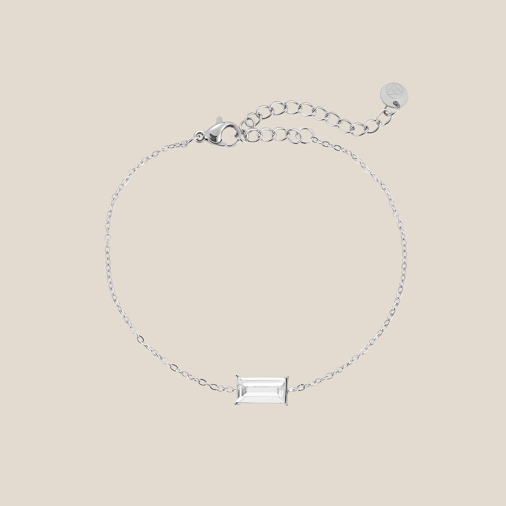 Single Rectangular Diamond Armband