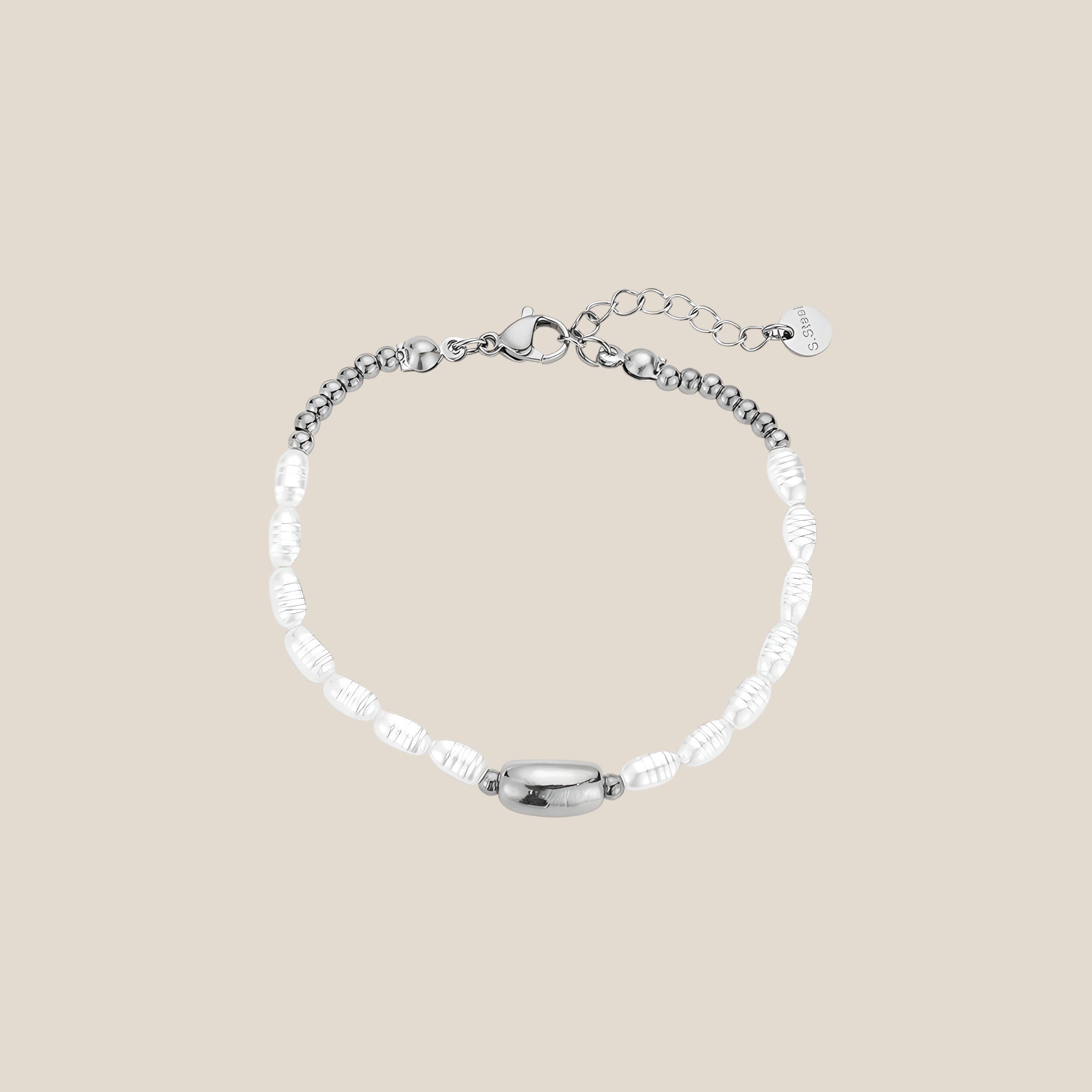 Pearly Bounty Edelstahl Armband