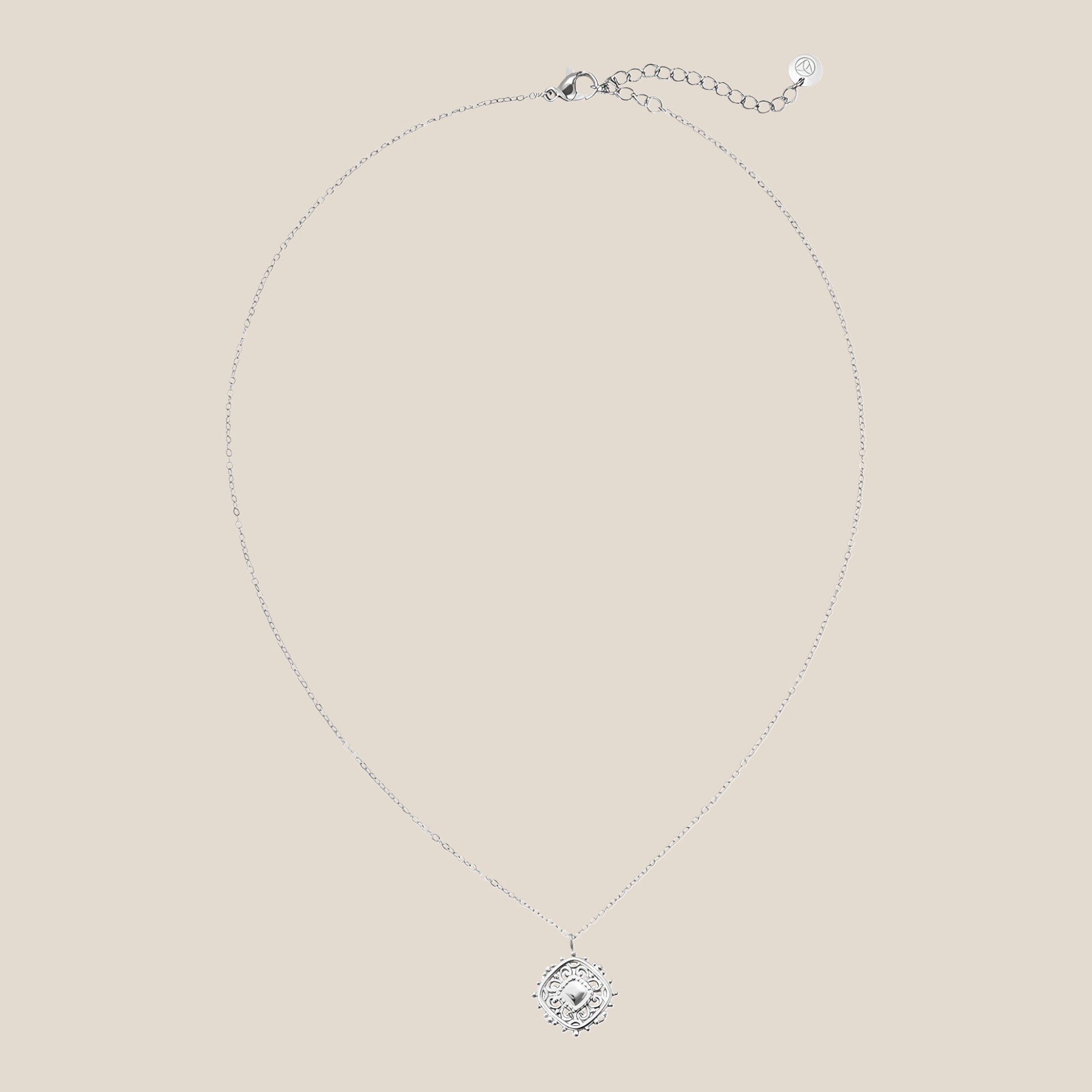 Hollow Pattern With Thin Chain Halskette