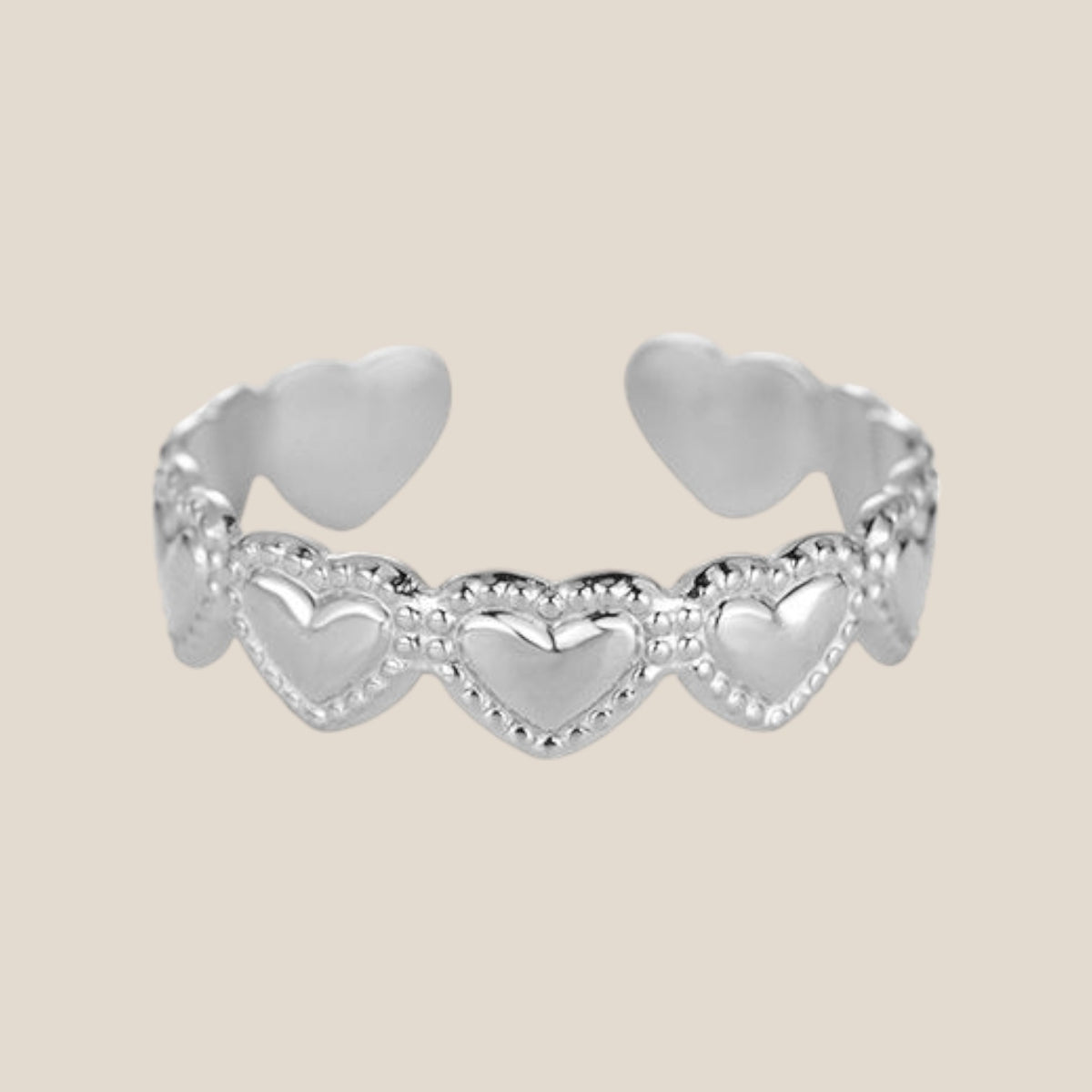 Heartbeat Unison Edelstahl Ring