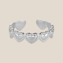 Heartbeat Unison Edelstahl Ring