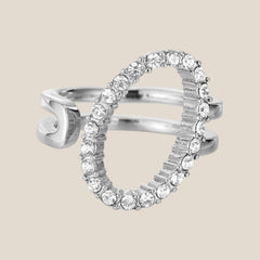 Lucky Diamond Cycle Edelstahl Ring