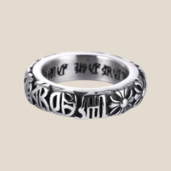 Gothic Chrome Edelstahl Ring