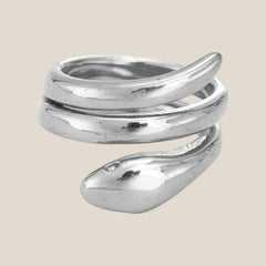 Snake Rolling Edelstahl Ring