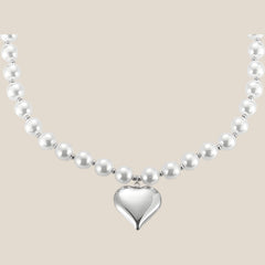 Noble Heart & Pearls Halskette